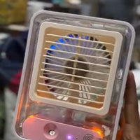 Rechargeable Battery Operated Mini USB Fan With Mist Water Spray